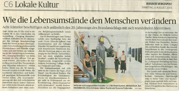 Bergische Morgenpost 3.8.2013 Bergische Morgenpost 3.8.2013